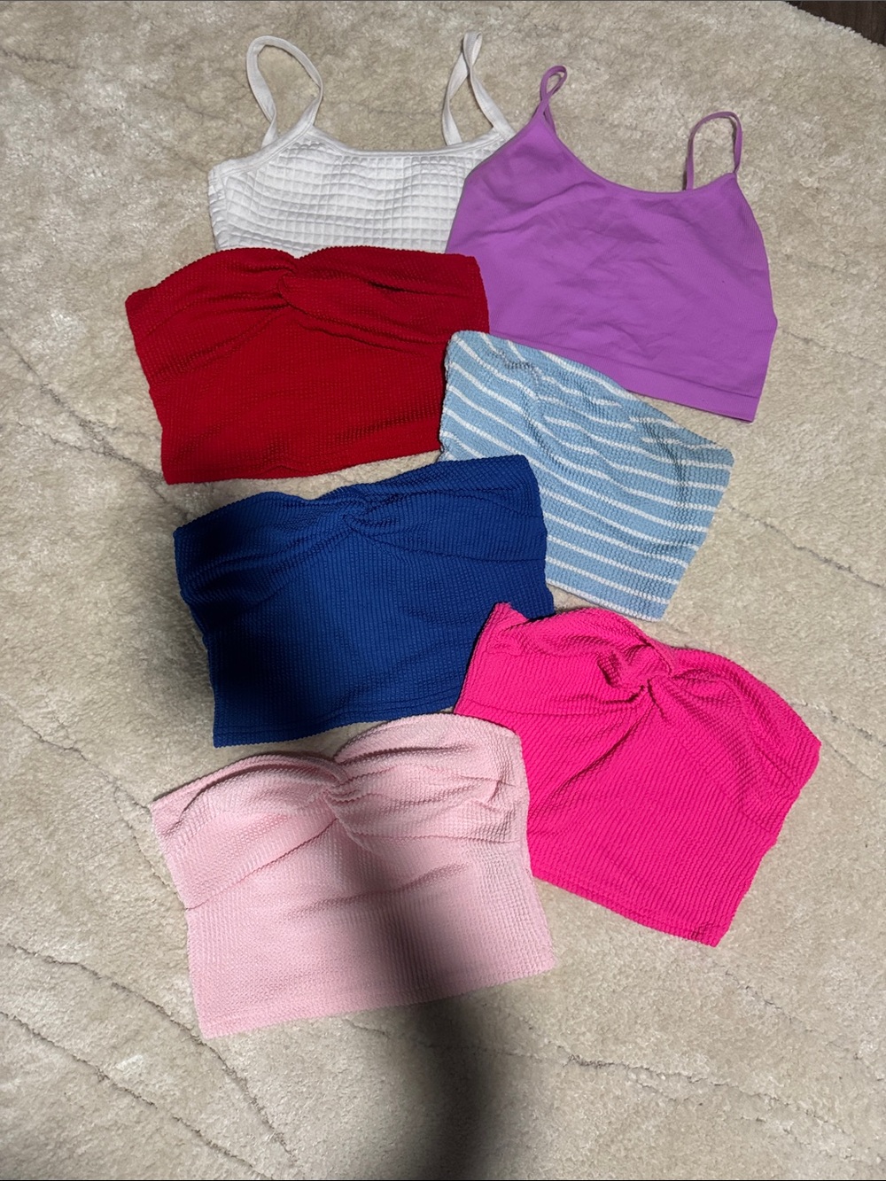 Lot - Women’s bandeau crop tops XS